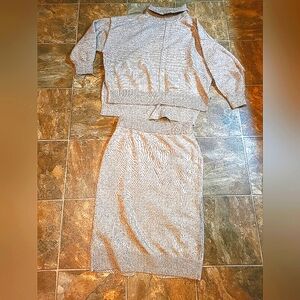 H&M WOOL SKIRT SET